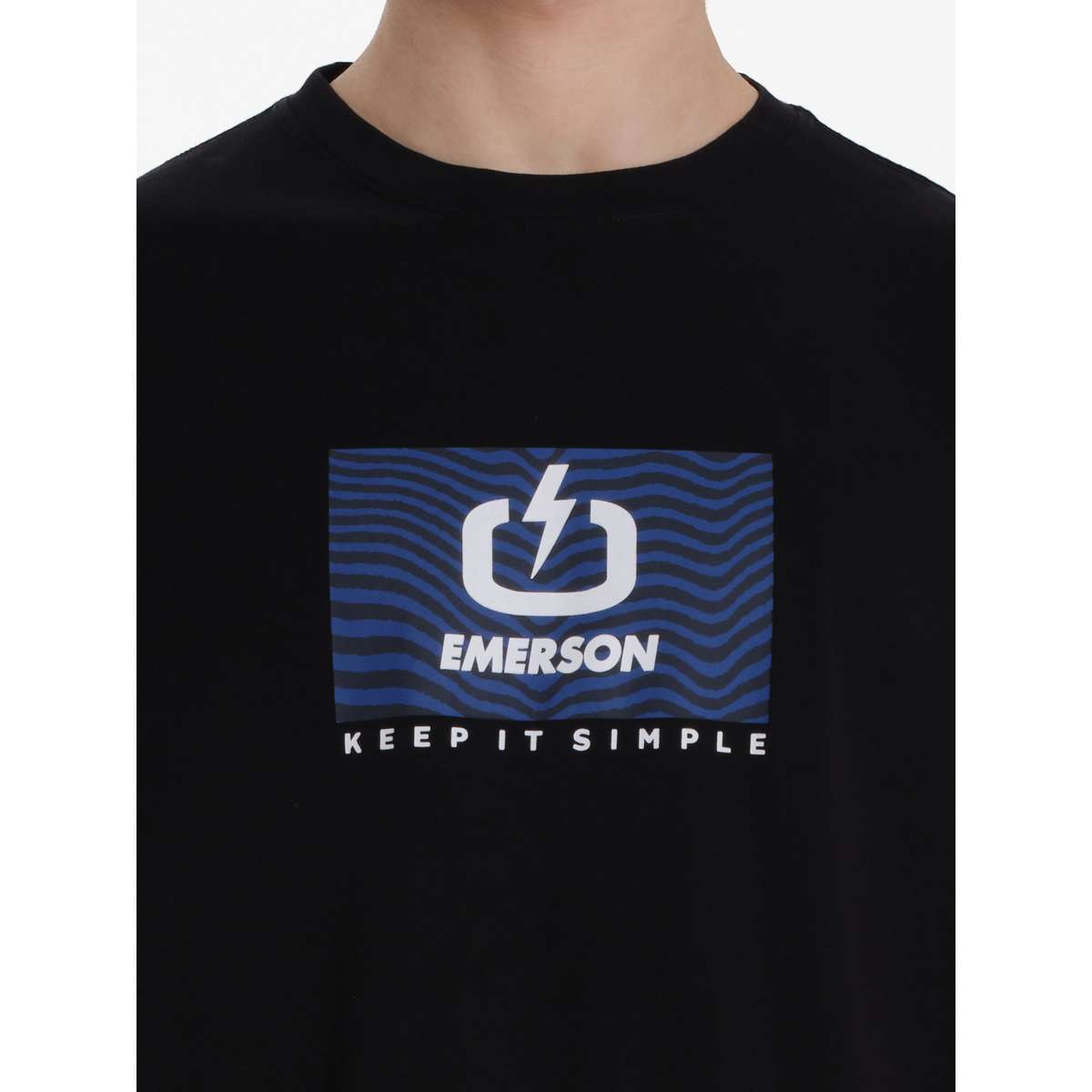 EMERSON LOGO MEN΄S REGULAR FIT COTTON T-SHIRT 261.EM33.10-BLACK
