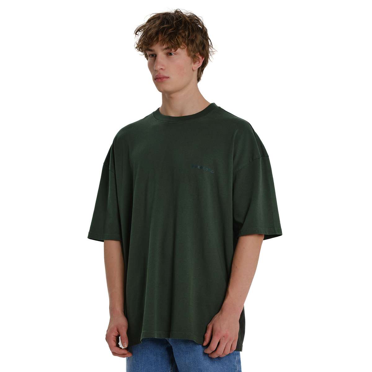 EMERSON MEN΄S OVERSIZED FIT COTTON T-SHIRT 261.EM33.100-FOREST-GREEN