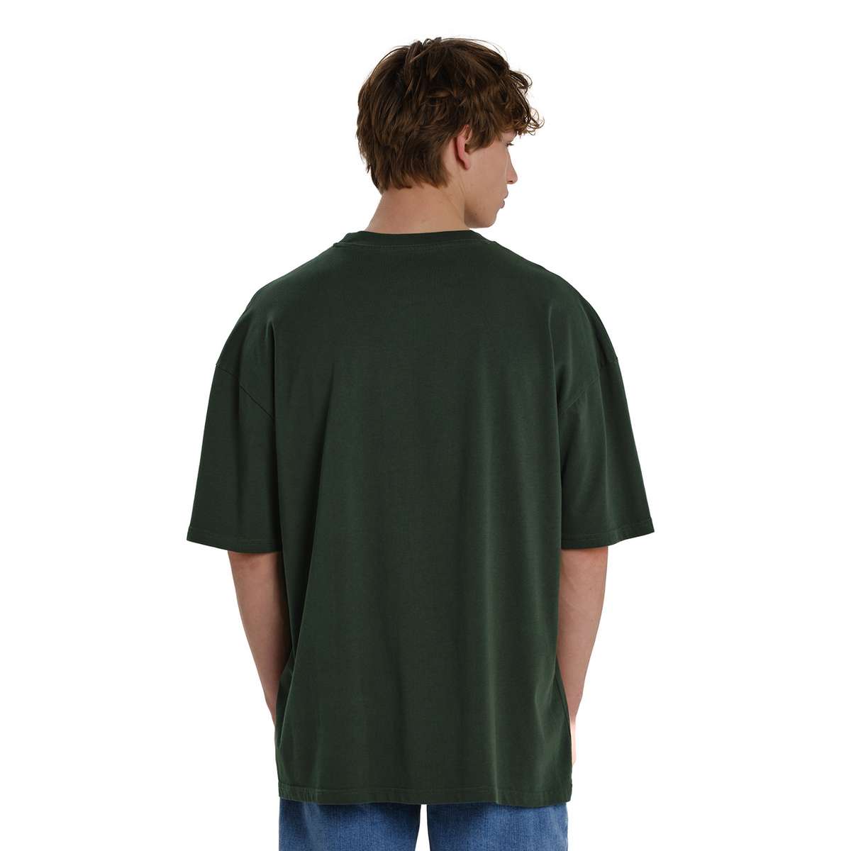 EMERSON MEN΄S OVERSIZED FIT COTTON T-SHIRT 261.EM33.100-FOREST-GREEN