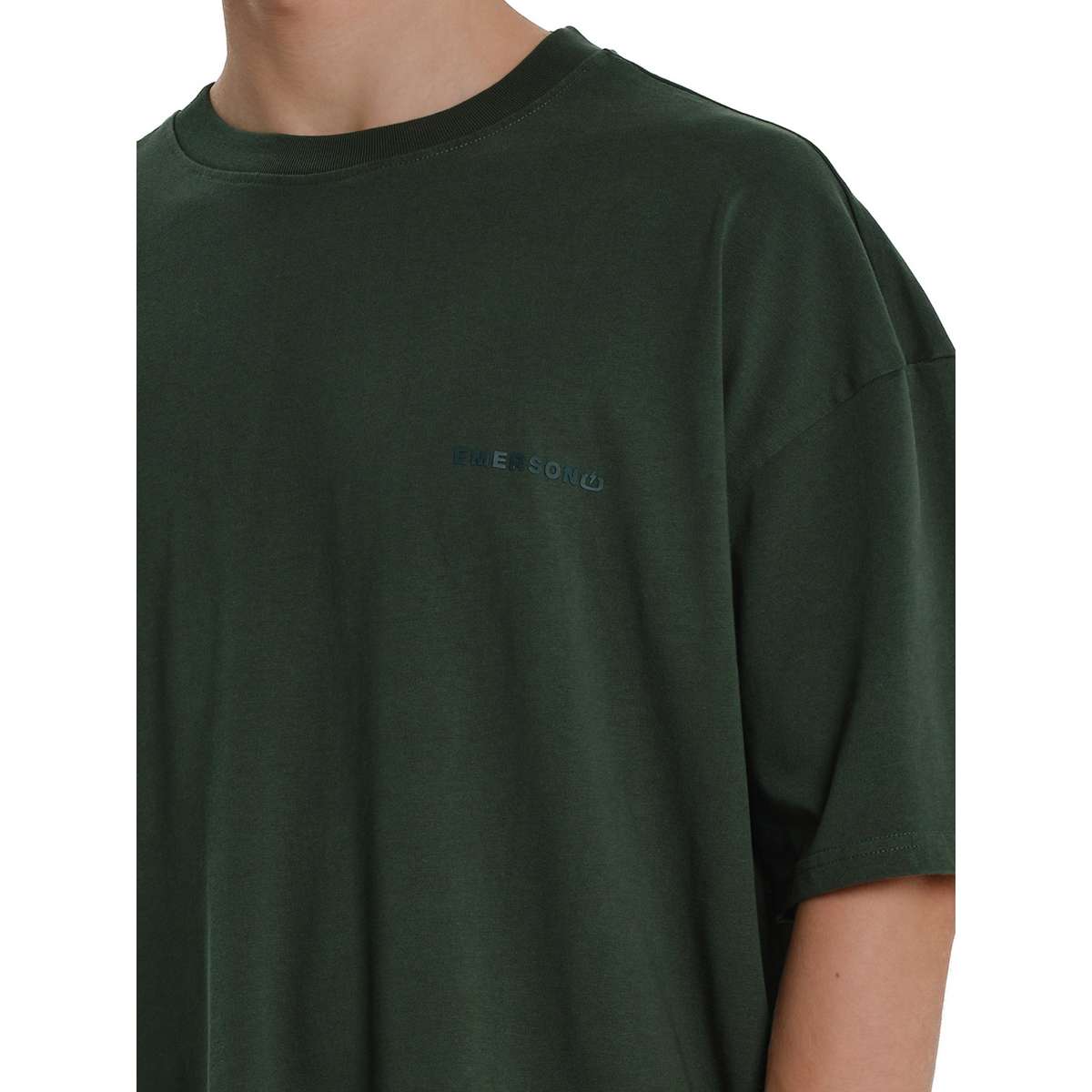 EMERSON MEN΄S OVERSIZED FIT COTTON T-SHIRT 261.EM33.100-FOREST-GREEN