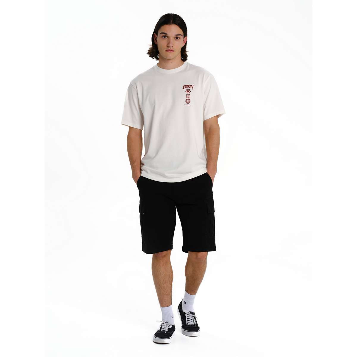 EMERSON MEN΄S REGULAR FIT COTTON T-SHIRT 261.EM33.47-OFF WHITE
