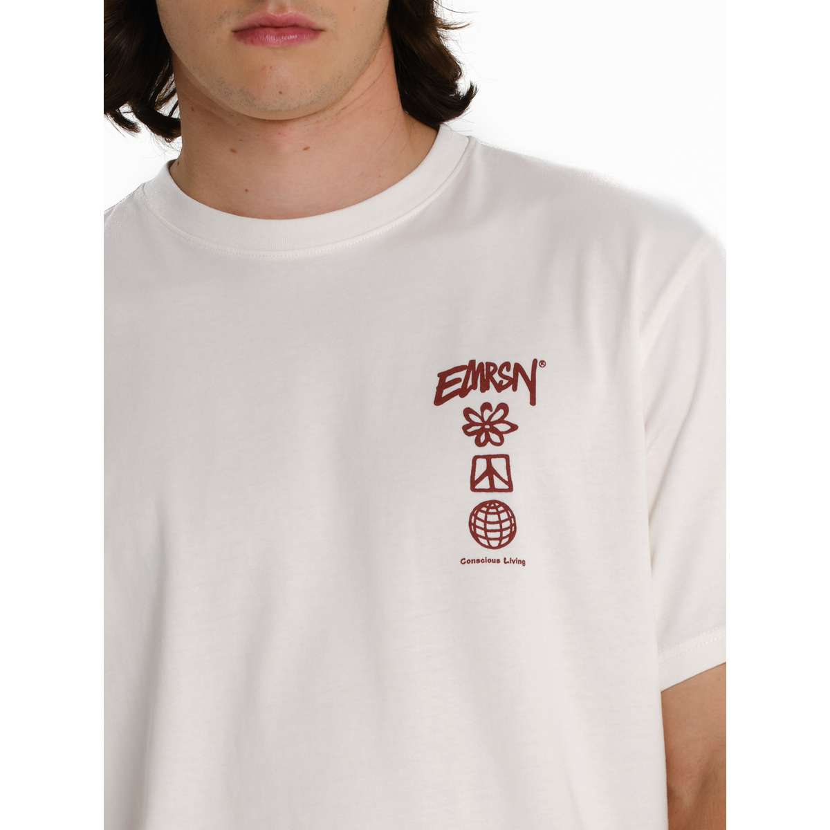 EMERSON MEN΄S REGULAR FIT COTTON T-SHIRT 261.EM33.47-OFF WHITE