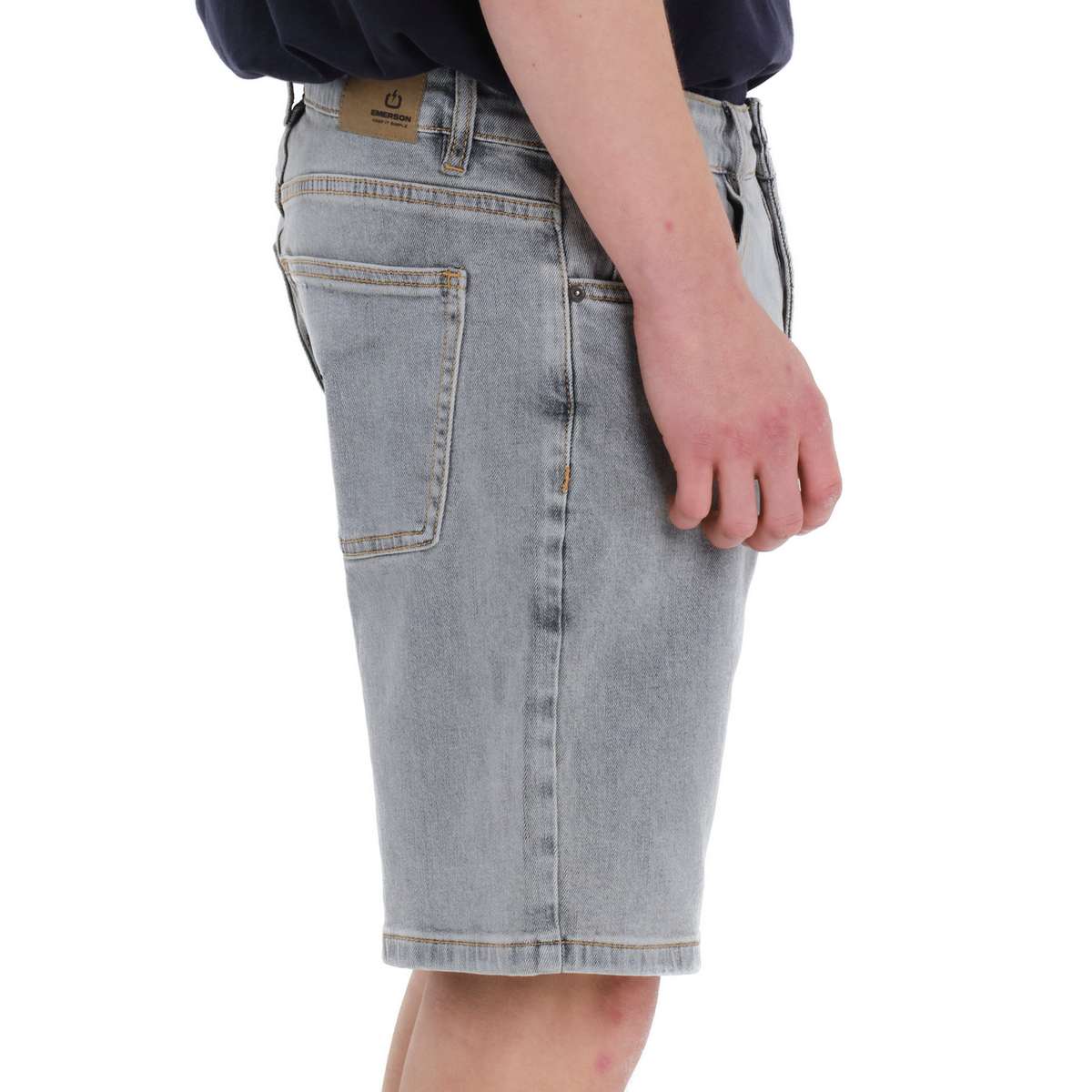 EMERSON MEN’S COTTON STRETCH DENIM SHORTS 261.EM45.209-LIGHT-GREY