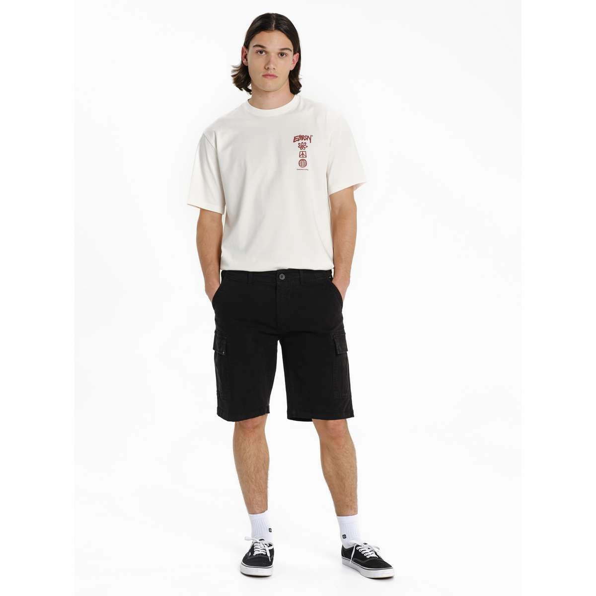 Emerson Ανδρική Βερμούδα Cargo Regular Fit Cotton 261.EM47.295-BLACK