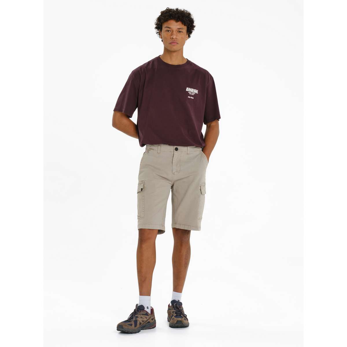 Emerson Ανδρική Βερμούδα Cargo Regular Fit Cotton 261.EM47.295-L-BEIGE