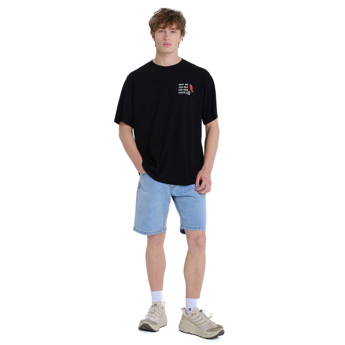 EMERSON CHILI ΑΝΔΡΙΚΟ ΚΟΝΤΟΜΑΝΙΚΟ T-SHIRT BLACK