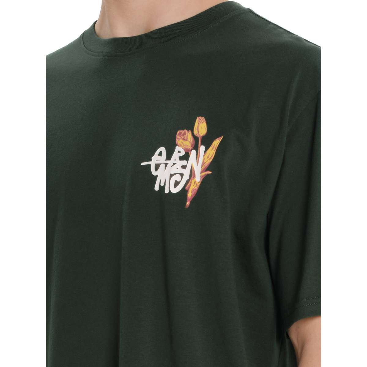 EMERSON ΑΝΔΡΙΚΟ ΚΟΝΤΟΜΑΝΙΚΟ T-SHIRT COTTON FOREST GREEN