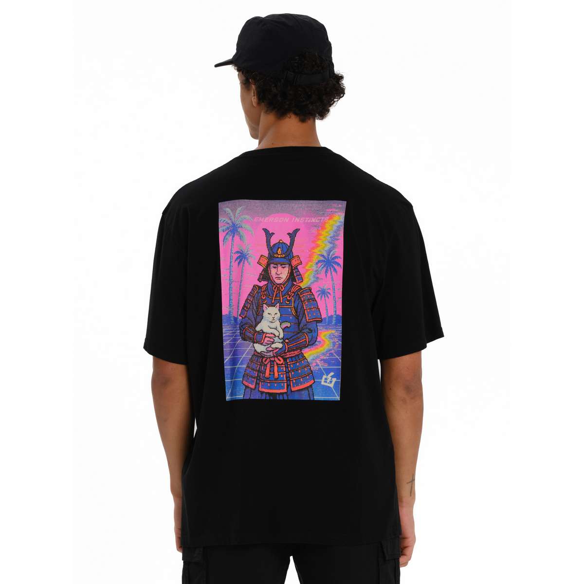 EMERSON SAMURAI ΑΝΔΡΙΚΟ ΚΟΝΤΟΜΑΝΙΚΟ T-SHIRT BLACK