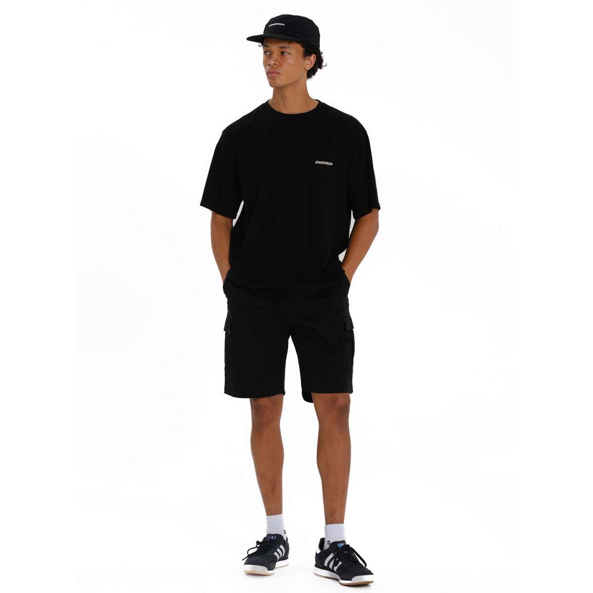 EMERSON SAMURAI ΑΝΔΡΙΚΟ ΚΟΝΤΟΜΑΝΙΚΟ T-SHIRT BLACK