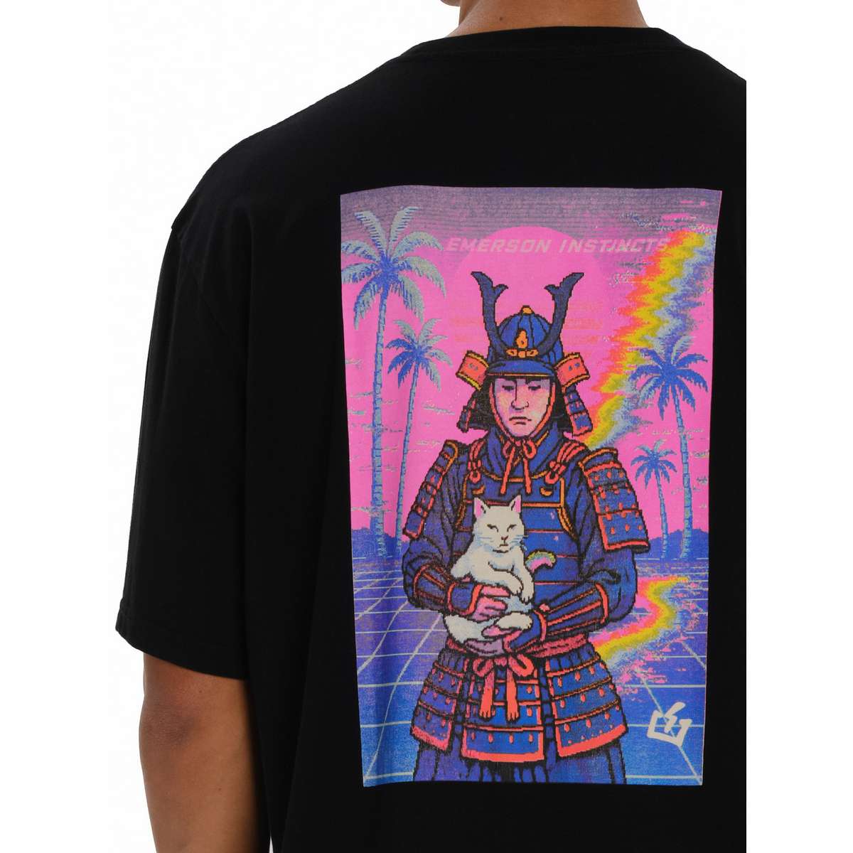 EMERSON SAMURAI ΑΝΔΡΙΚΟ ΚΟΝΤΟΜΑΝΙΚΟ T-SHIRT BLACK