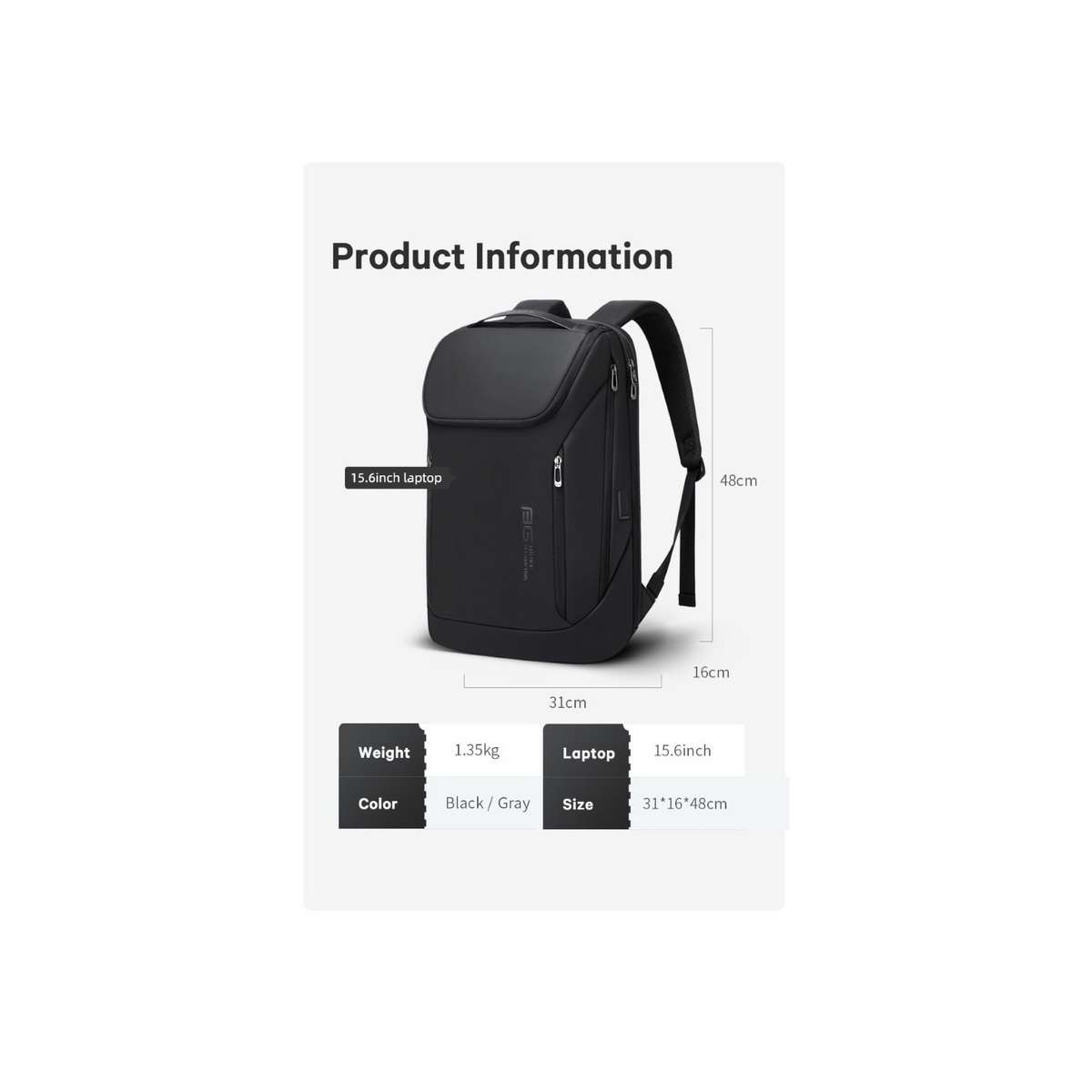 Bange 2517 Αδιάβροχη Τσάντα Πλάτης για Laptop 15.6