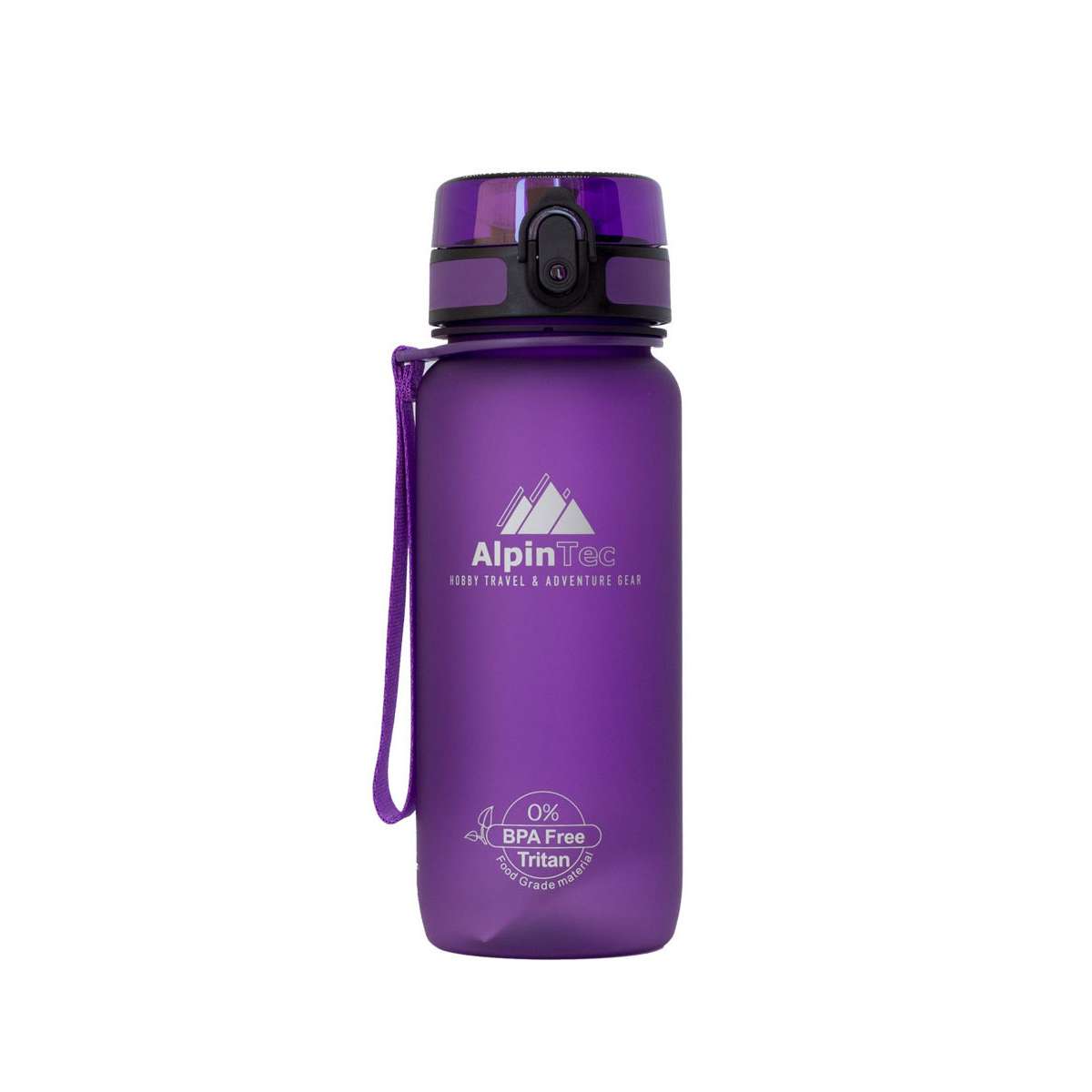 AlpinPro Trek Παγούρι Πλαστικό 650ml Μωβ