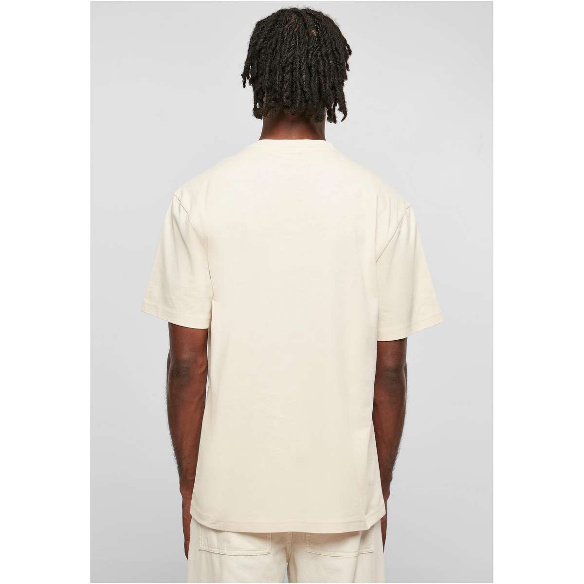 URBAN CLASSICS MEN’S REGULAR FIT COTTON TALL TEE TB006 WHITESAND