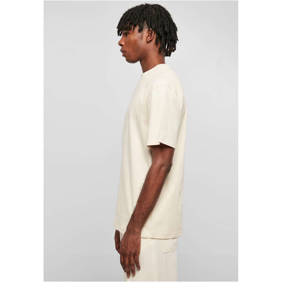 URBAN CLASSICS MEN’S REGULAR FIT COTTON TALL TEE TB006 WHITESAND