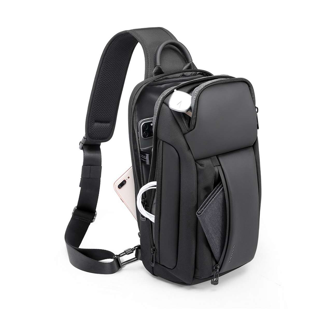 Τσαντάκι ώμου χιαστί crossbody Bange 7566 Μαύρο