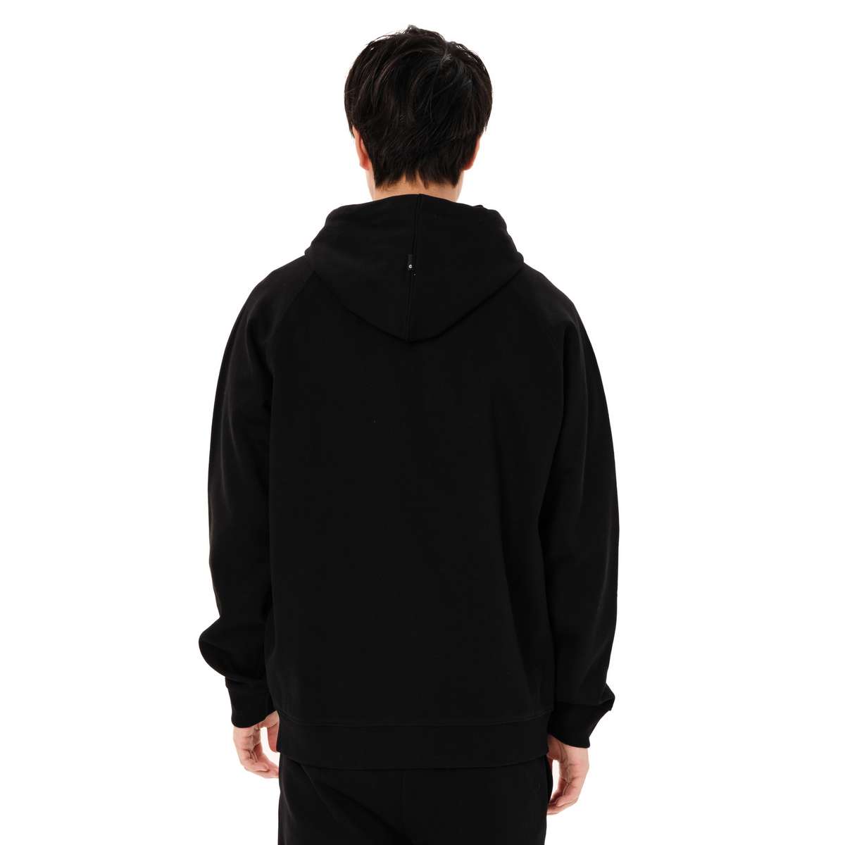 EMERSON MEN’S REGULAR FIT COTTON FULL ZIP HOODIE 262.EM21.89 BLACK