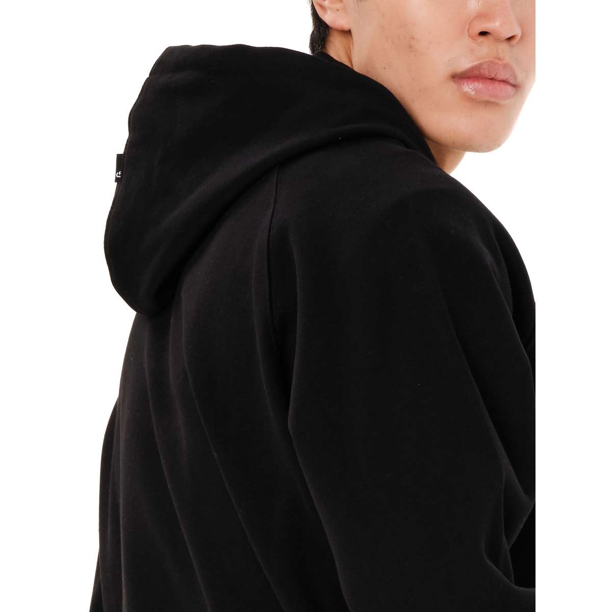 EMERSON MEN’S REGULAR FIT COTTON FULL ZIP HOODIE 262.EM21.89 BLACK