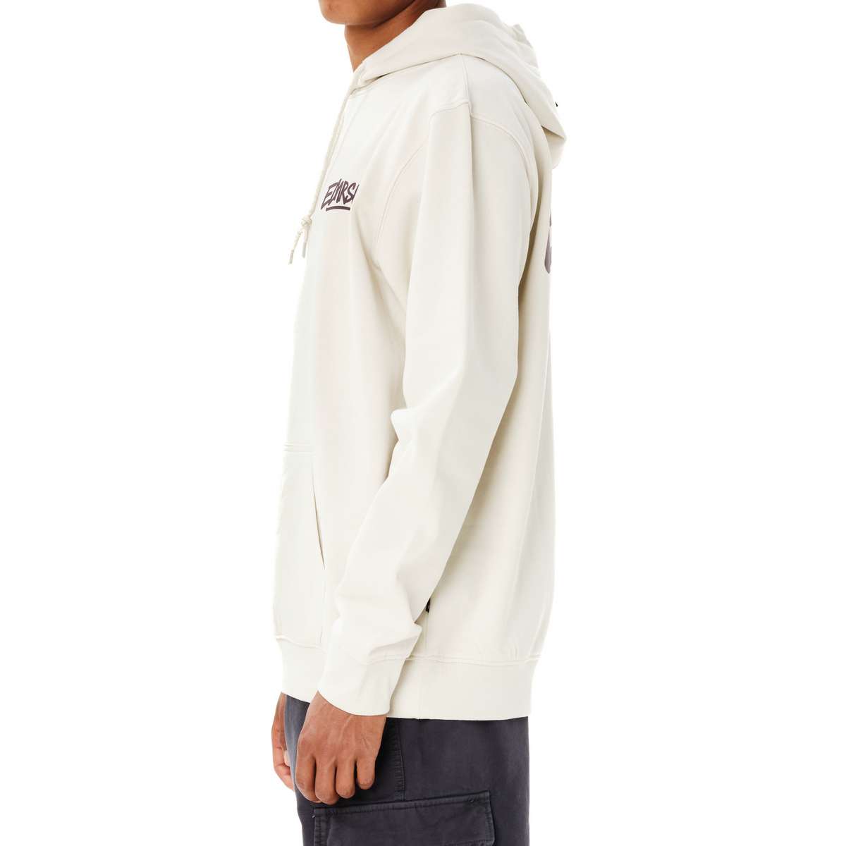 EMERSON TAG MEN΄S REGULAR FIT COTTON SWEATSHIRT HOODIE CLAY WHITE