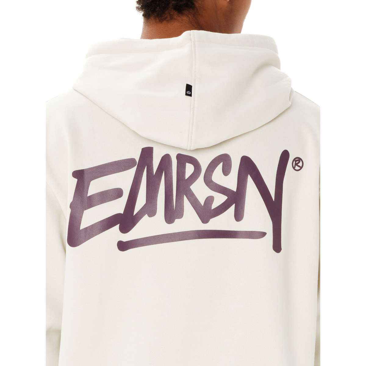 EMERSON TAG MEN΄S REGULAR FIT COTTON SWEATSHIRT HOODIE CLAY WHITE