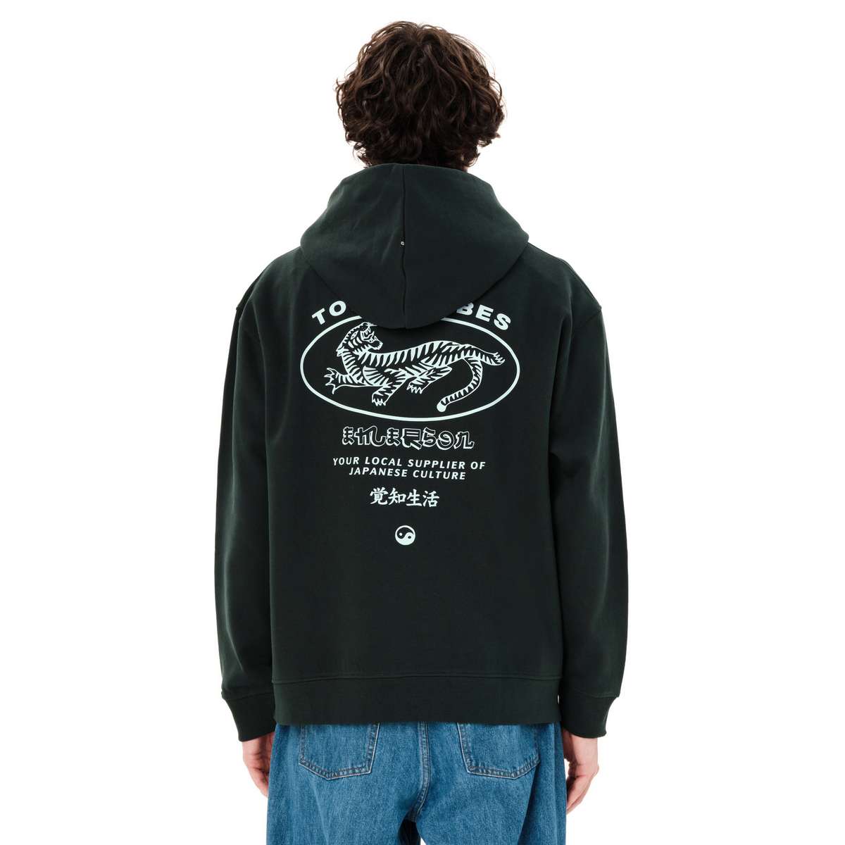 EMERSON ΄΄TOKYO VIBES΄΄ MENS REGULAR FIT COTTON SWEATSHIRT HOODIE FOREST TEAL