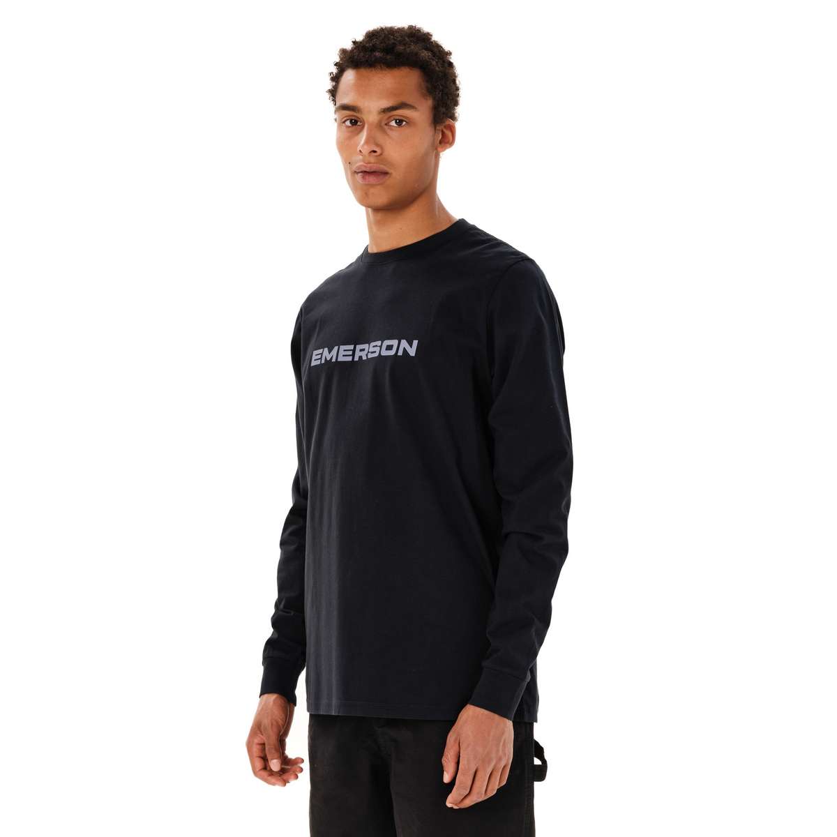 EMERSON MEN’S REGULAR FIT COTTON LONG SLEEVE TEE 262.EM31.01 D.NAVY