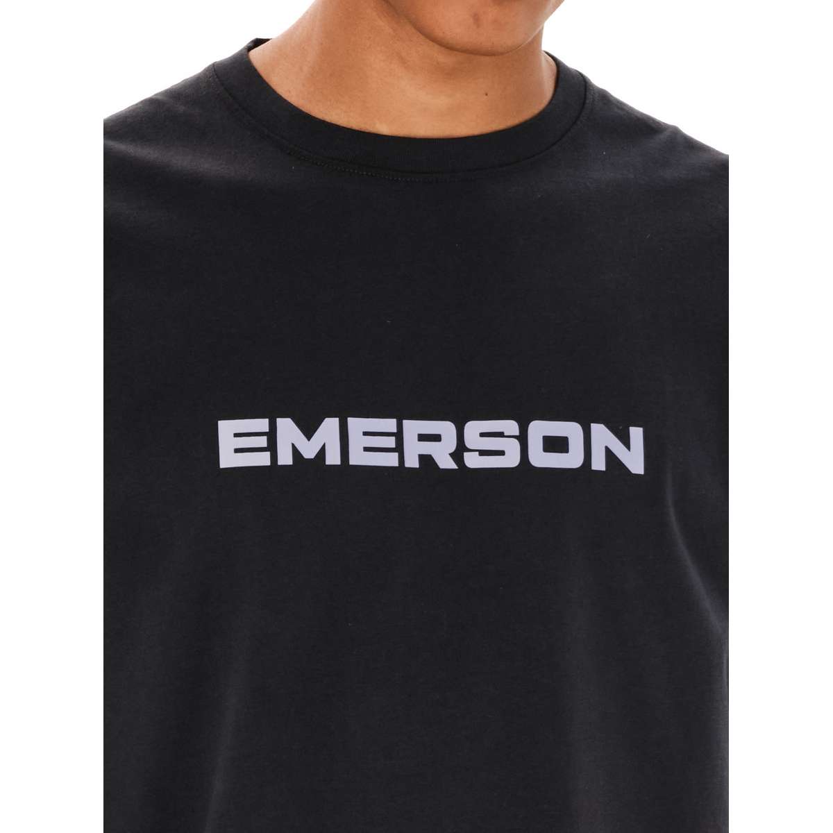 EMERSON MEN’S REGULAR FIT COTTON LONG SLEEVE TEE 262.EM31.01 D.NAVY