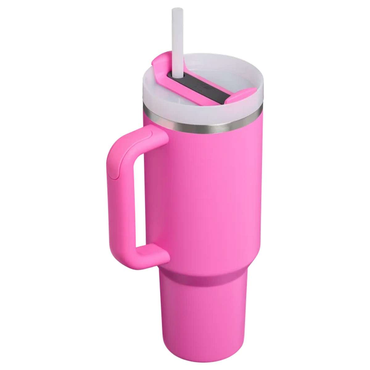 Stanley Quencher H2.0 FlowState Handled Tumbler Θερμός Ανοξείδωτο BPA Free 1.18lt Hot Pink