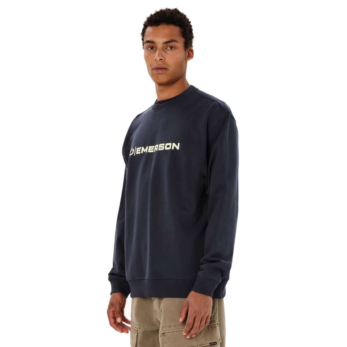 EMERSON MEN’S REGULAR FIT COTTON CLASSIC CREW NECK DUSKY BLUE