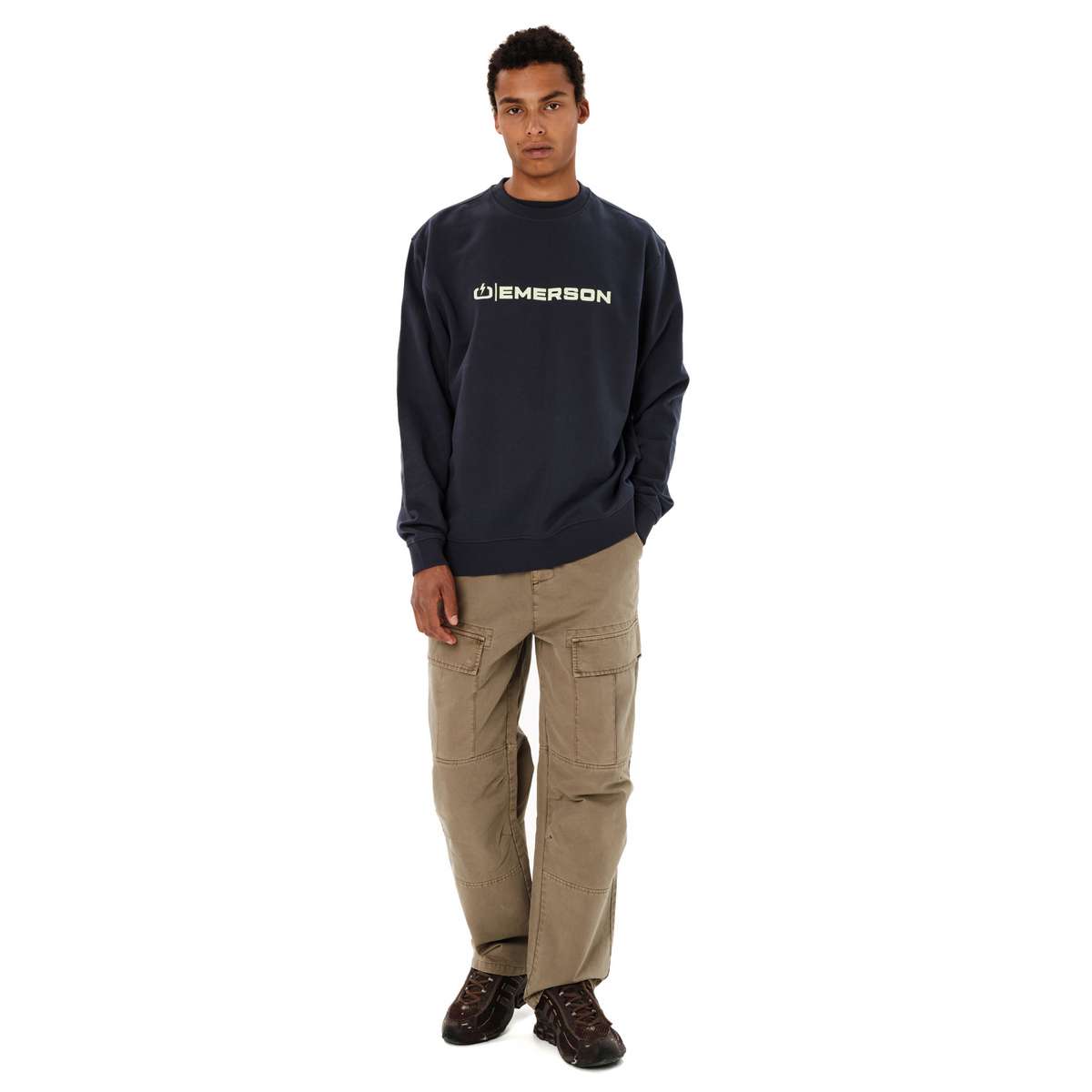 EMERSON MEN’S REGULAR FIT COTTON CLASSIC CREW NECK DUSKY BLUE