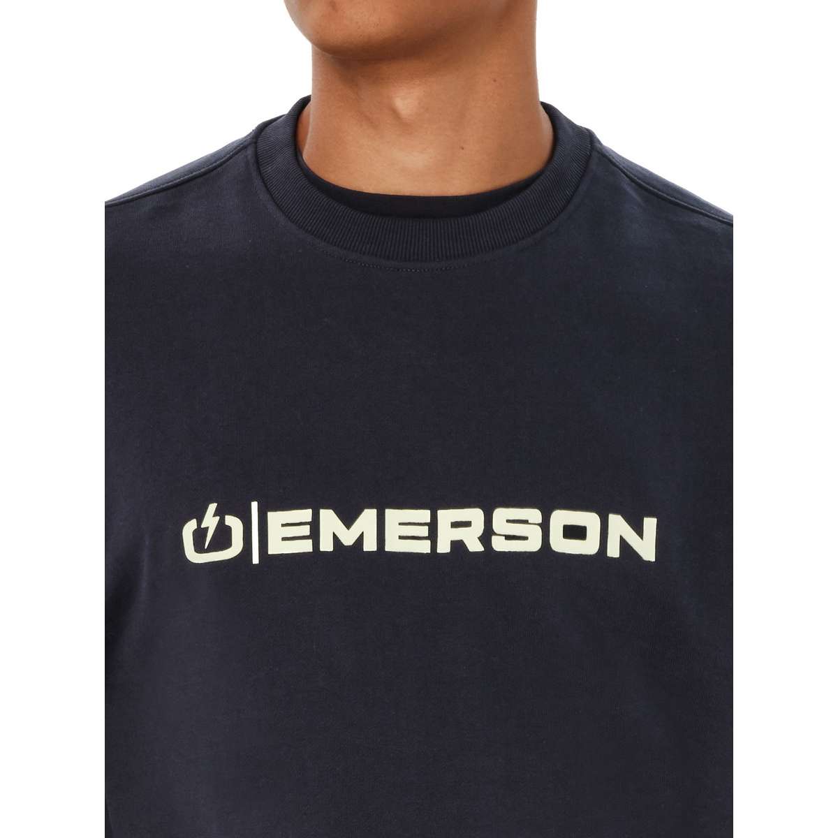 EMERSON MEN’S REGULAR FIT COTTON CLASSIC CREW NECK DUSKY BLUE