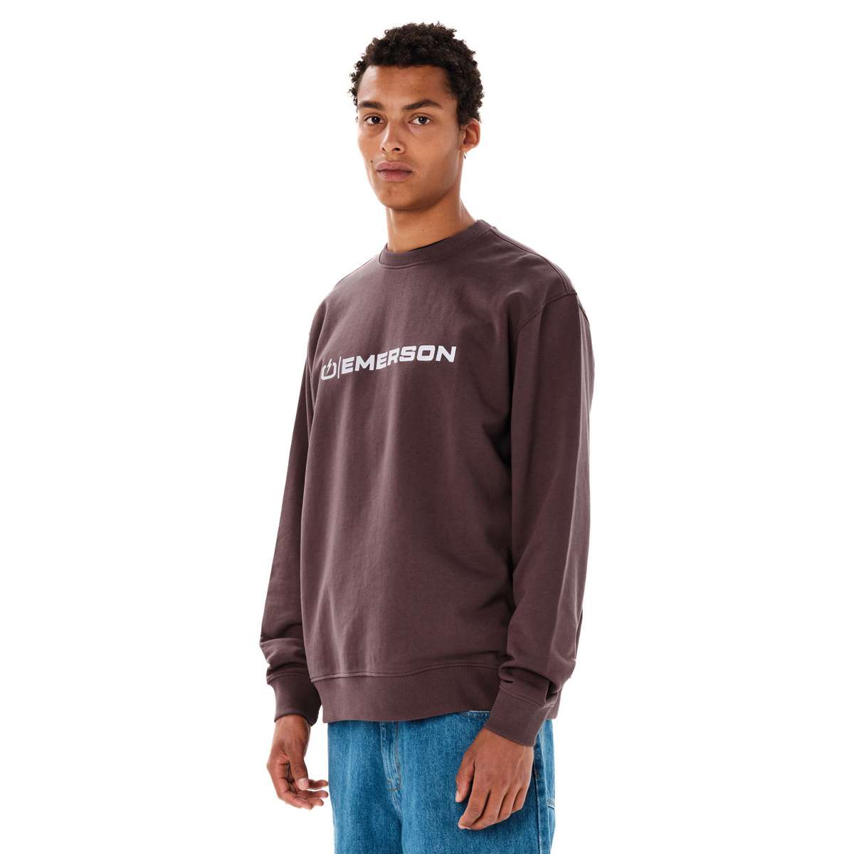 EMERSON MEN’S REGULAR FIT COTTON CLASSIC CREW NECK DUSTY PLUM