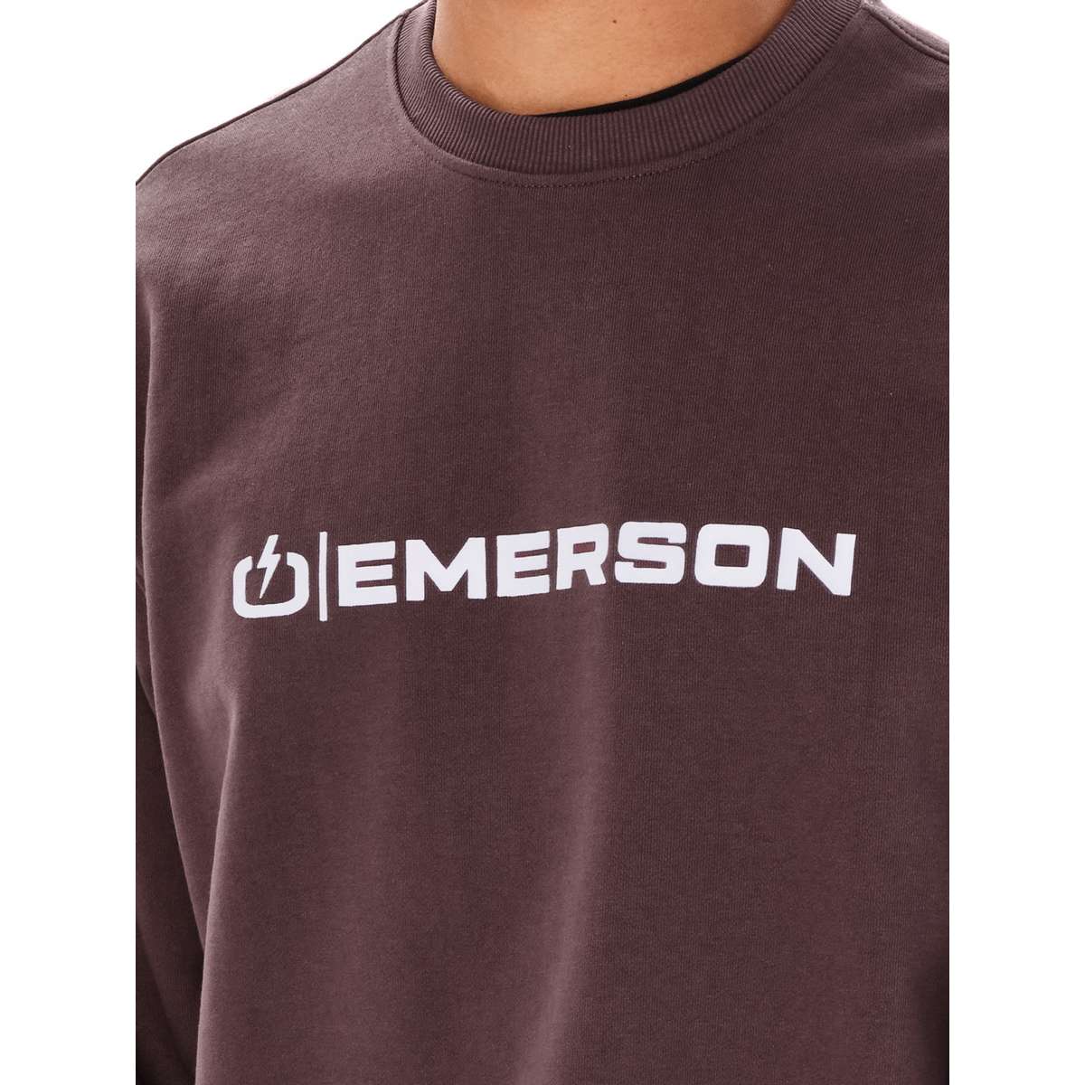 EMERSON MEN’S REGULAR FIT COTTON CLASSIC CREW NECK DUSTY PLUM