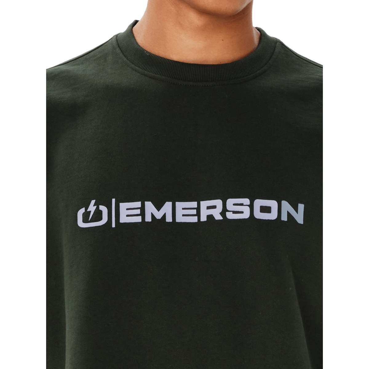 EMERSON MEN’S REGULAR FIT COTTON CLASSIC CREW NECK FOREST GREEN