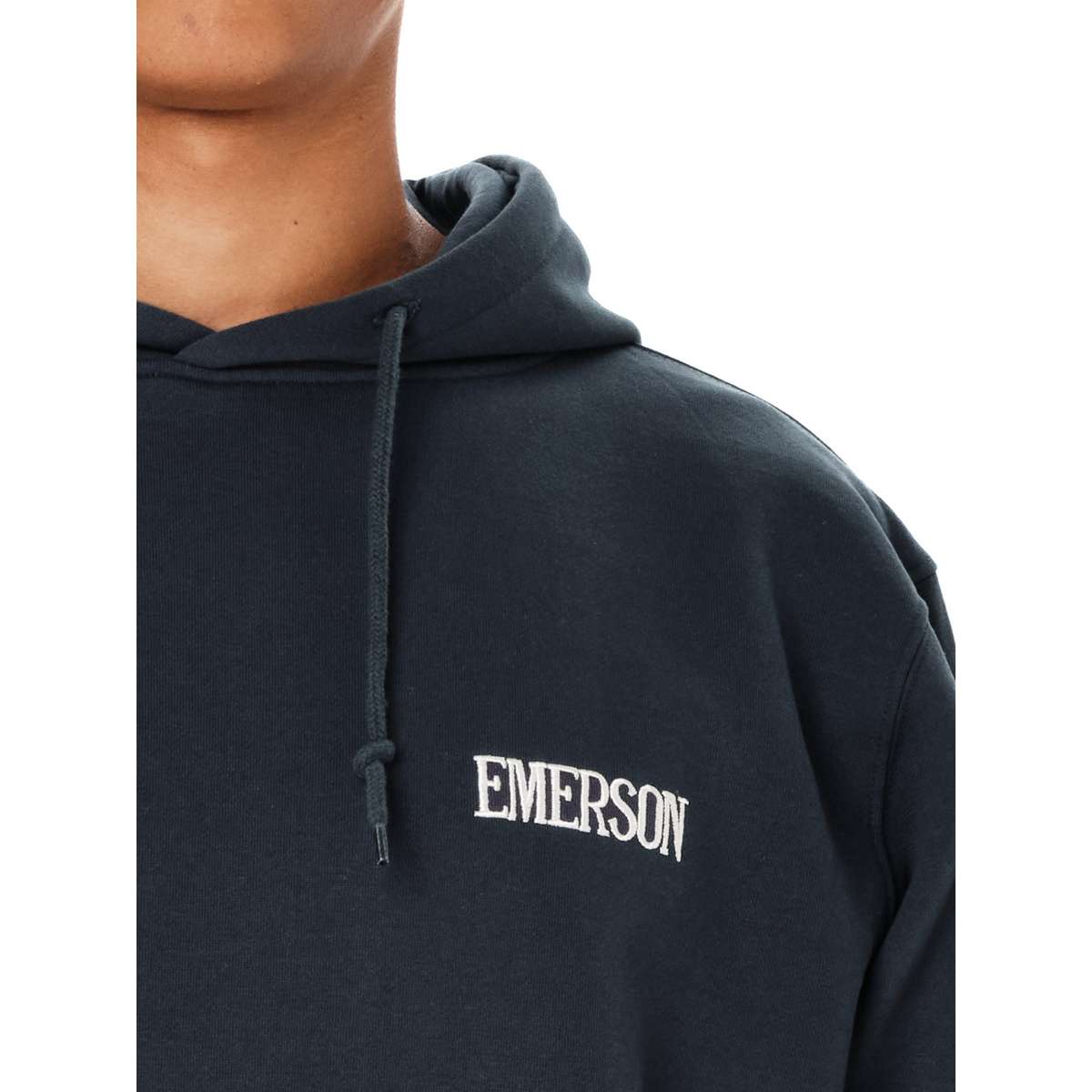 EMERSON ΄΄RESPONSIBLE LIVING΄΄ MEN’S COTTON PULLOVER HOODIE TEAL BLUE