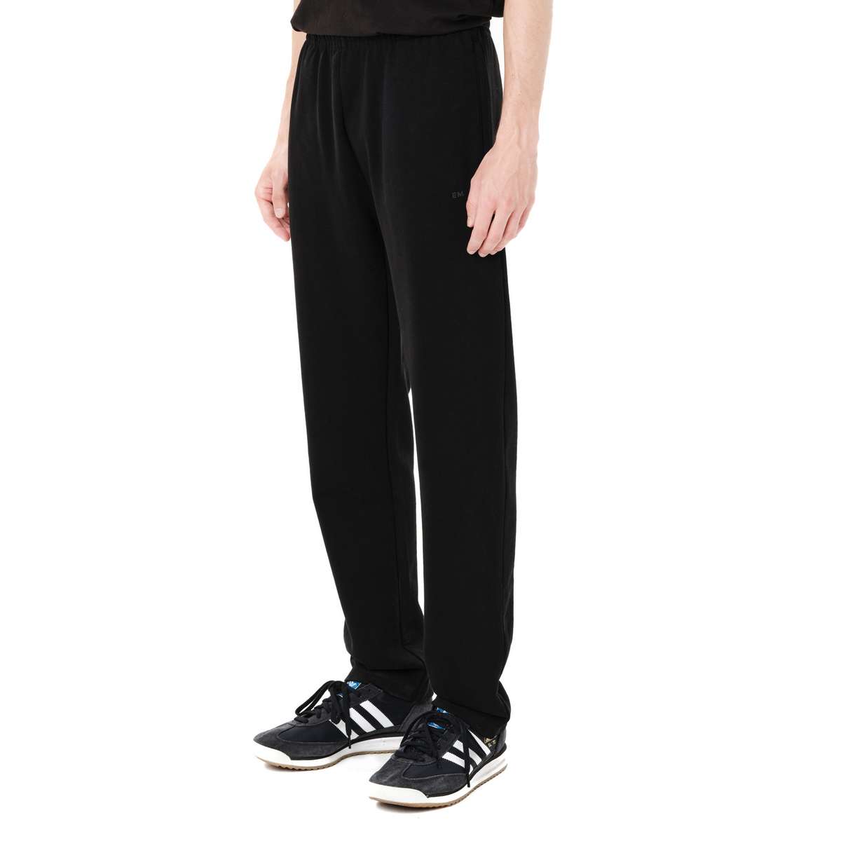 EMERSON MEN’S REGULAR FIT COTTON SWEAT PANTS BLACK