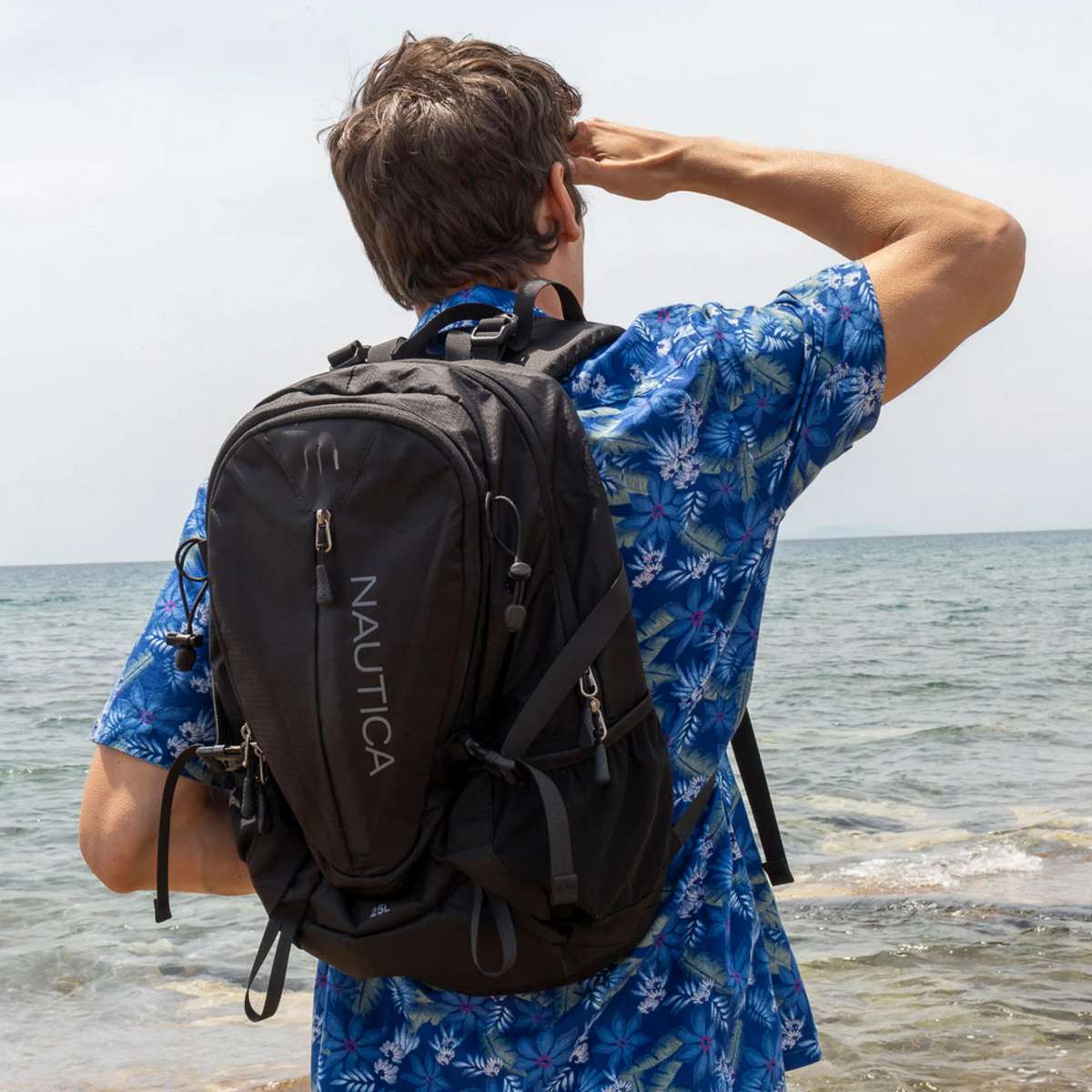 Nautica Ορειβατικό Σακίδιο 25lt Αδιάβροχο Μαύρο Daypack