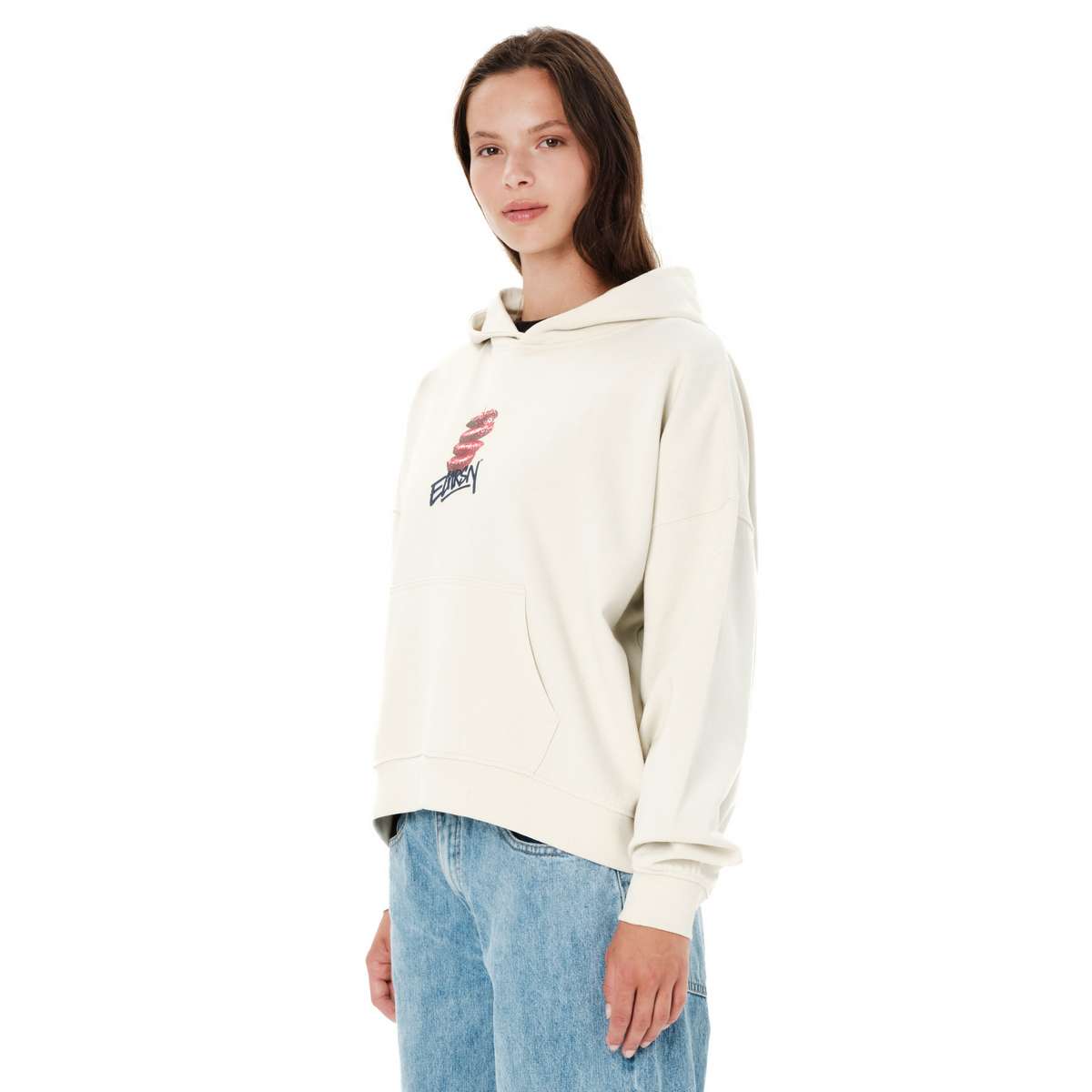 EMRSN STRAWBERRY ΓΥΝΑΙΚΕΙΟ CROP ΦΟΥΤΕΡ ΜΕ ΚΟΥΚΟΥΛΑ CLAY WHITE