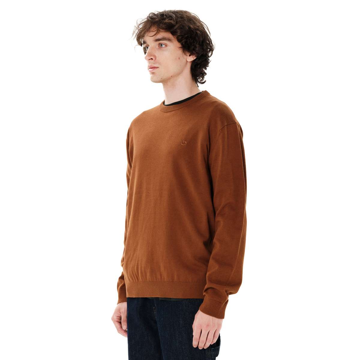 EMERSON MEN’S REGULAR FIT COTTON KNIT SWEATER CAMEL
