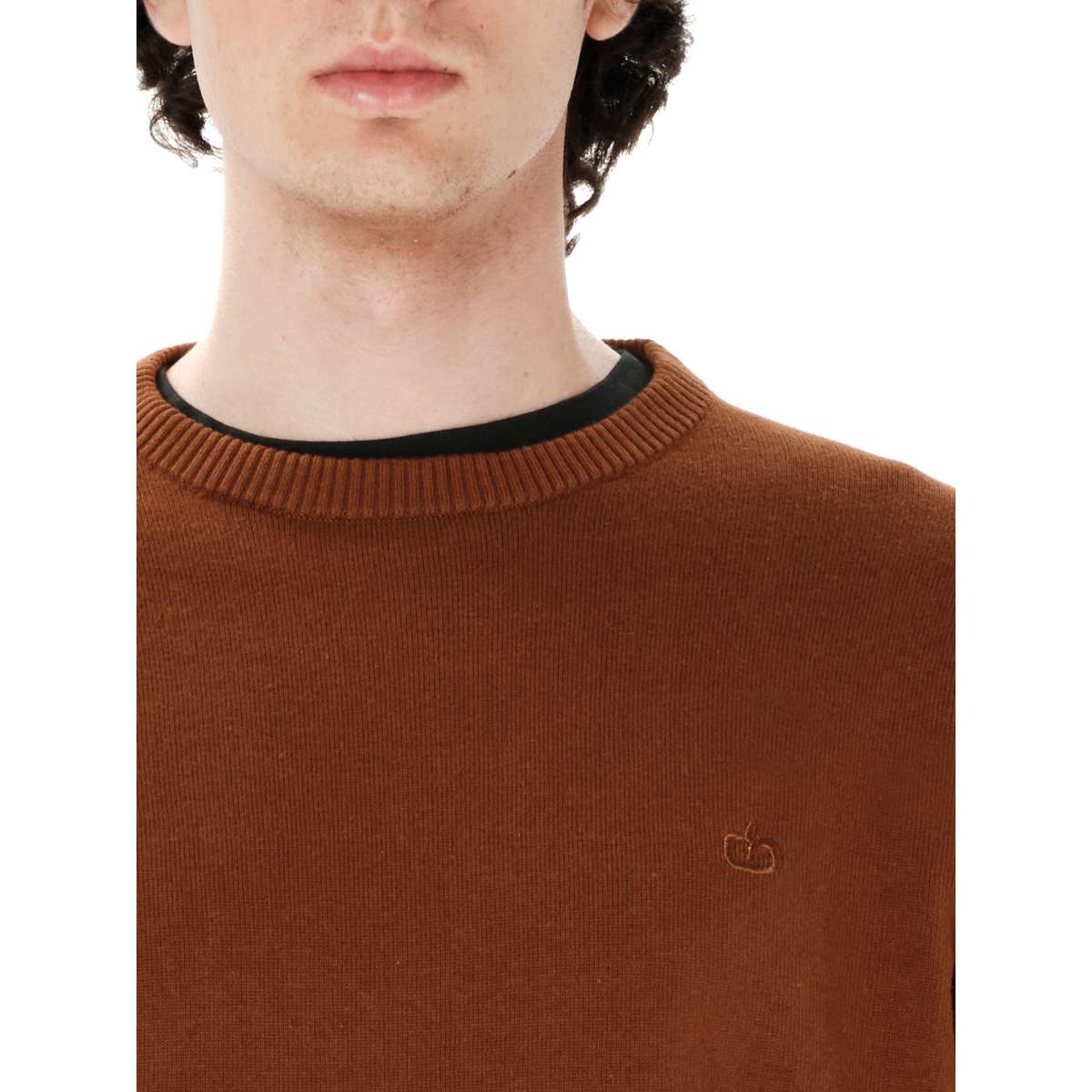 EMERSON MEN’S REGULAR FIT COTTON KNIT SWEATER CAMEL