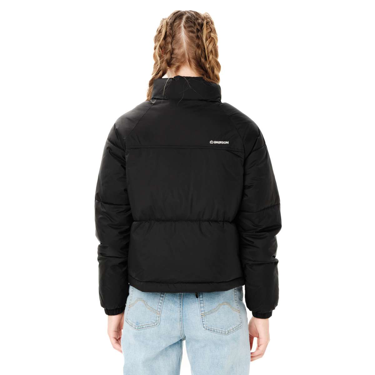 EMERSON WOMEN’S HOODED PUFFER JACKET BLACK