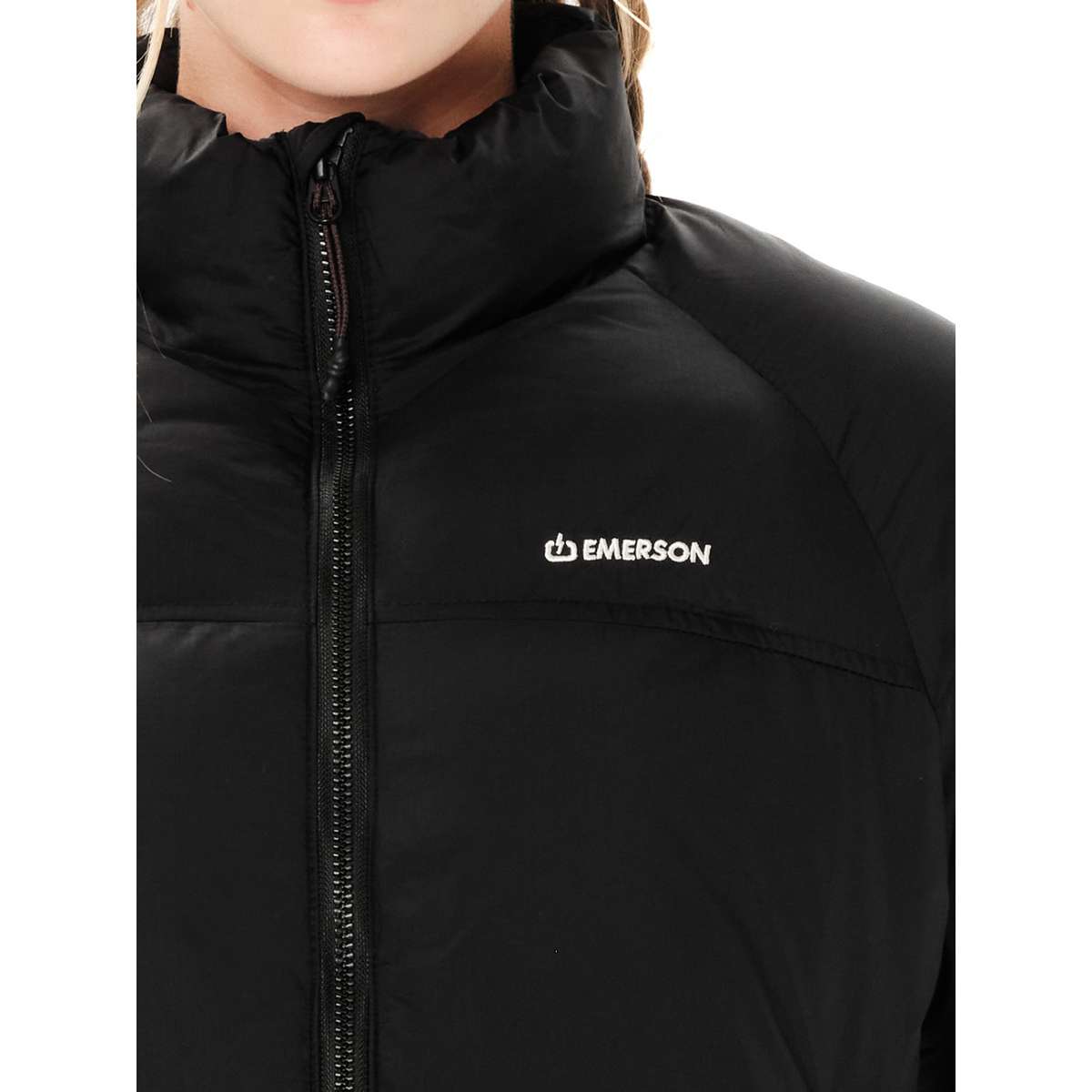 EMERSON WOMEN’S HOODED PUFFER JACKET BLACK