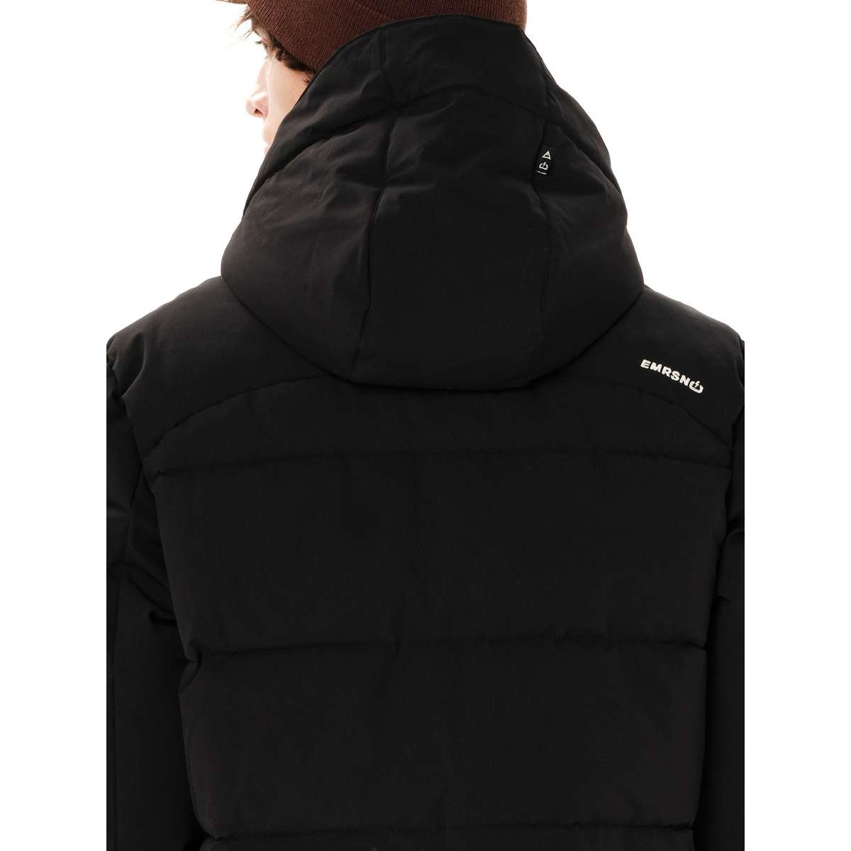 EMERSON MEN΄S PUFFER JACKET WITH DETACHABLE HOOD POLYESTER BLACK