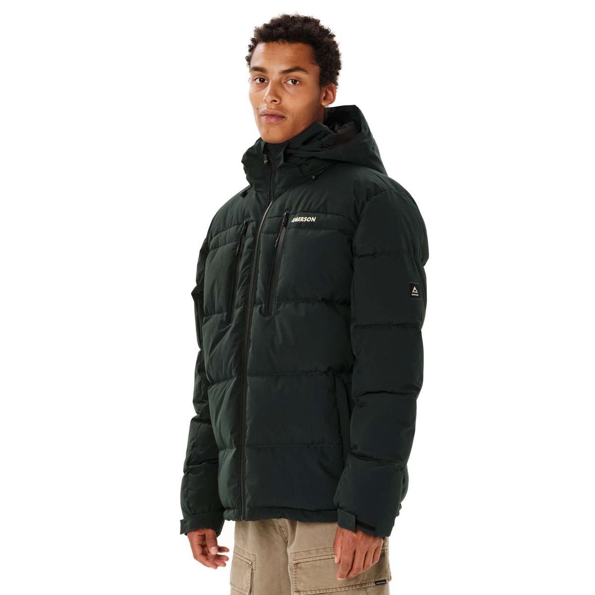 EMERSON MEN΄S PUFFER JACKET WITH DETACHABLE HOOD POLYESTER FOREST - Πράσινο - L