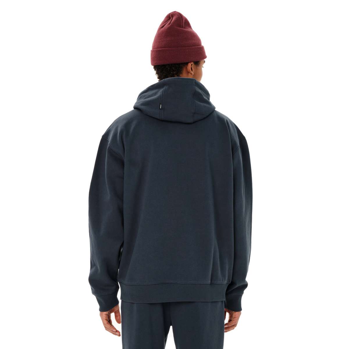 EMERSON MEN’S FULL ZIP HOODIE RELAXED FIT COTTON TEAL BLUE - Πράσινο - S