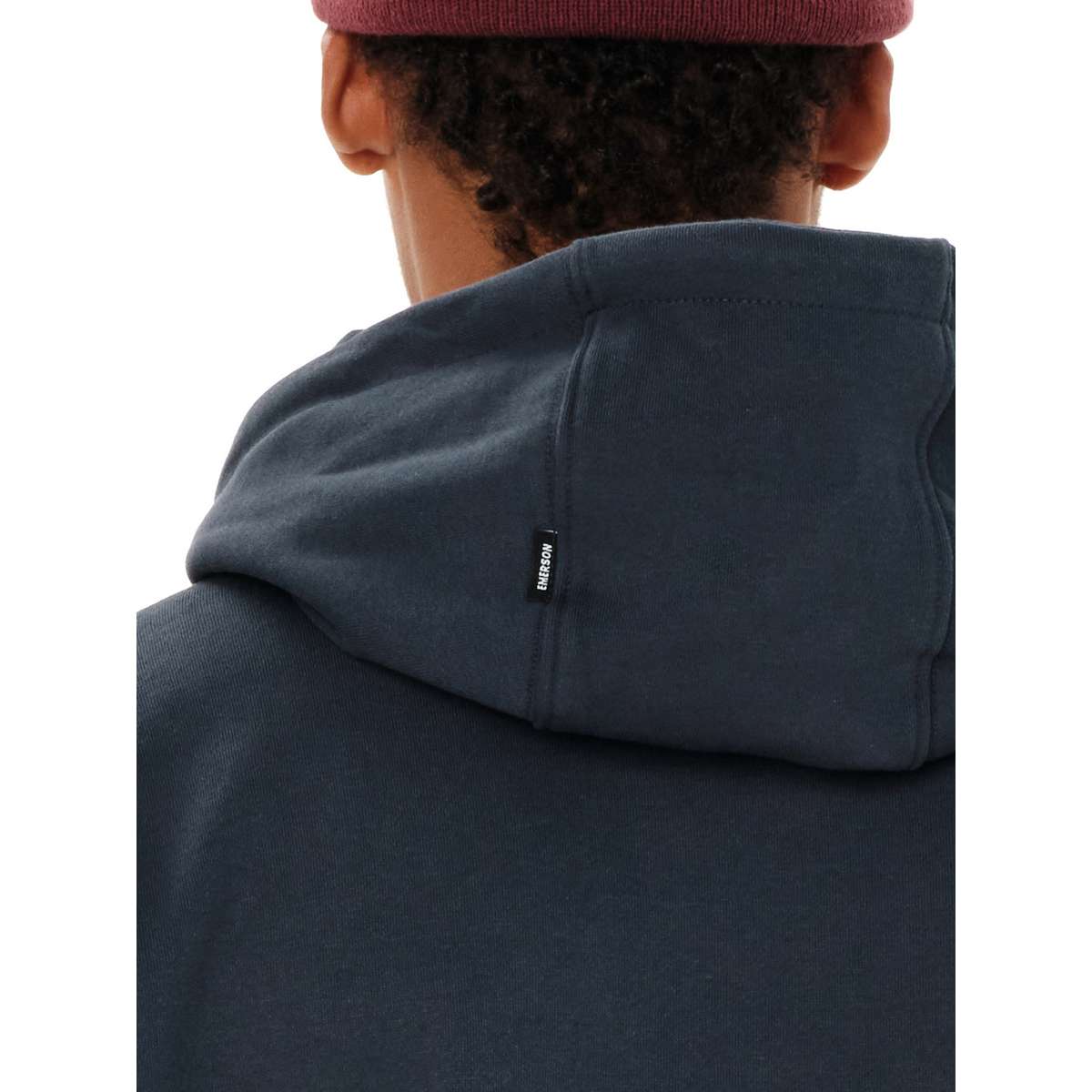EMERSON MEN’S FULL ZIP HOODIE RELAXED FIT COTTON TEAL BLUE - Πράσινο - S