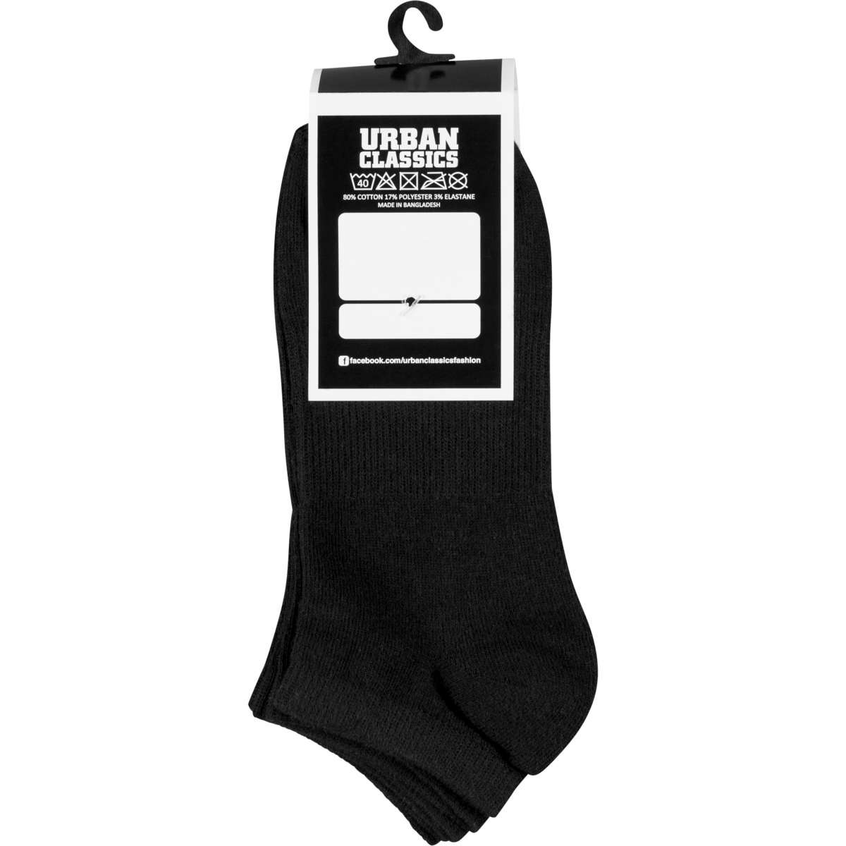 NO SHOW SOCKS 5-PACK TB1470 BLACK