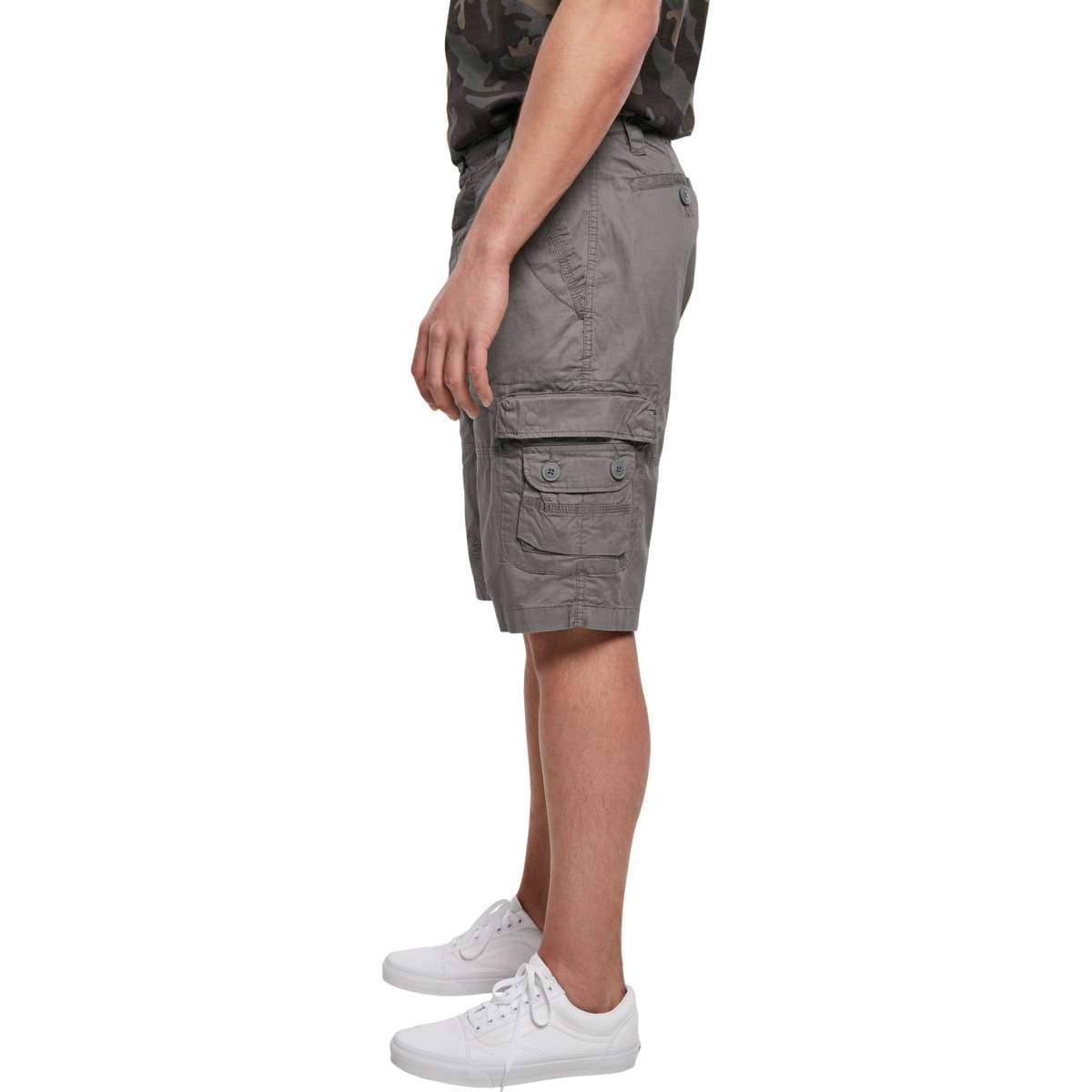 BRANDIT MEN’S REGULAR FIT COTTON TY SHORTS BD2018 CHARCOAL GREY 