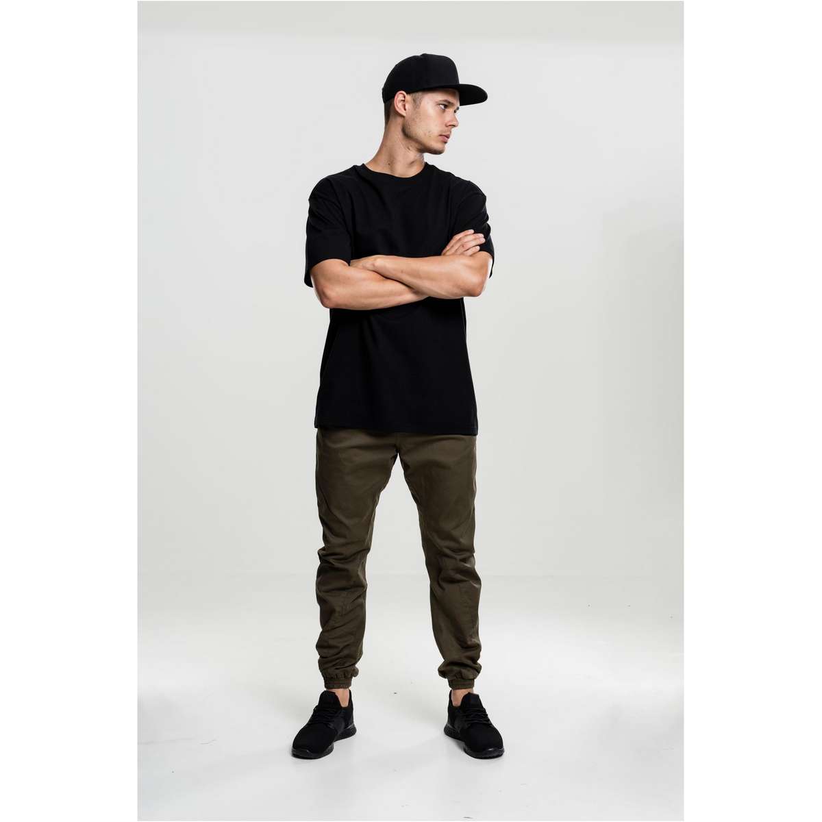 URBAN CLASSICS MEN΄S HEAVY OVERSIZE FIT COTTON TEE TB1778 BLACK - Μαύρο - 5XL