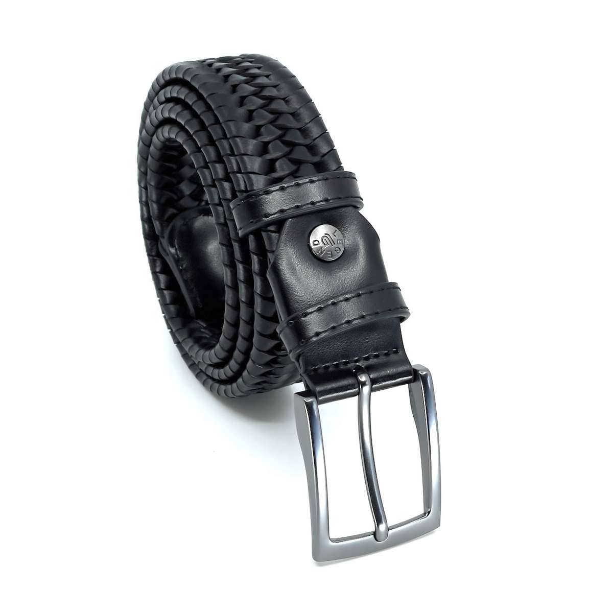 LEGEND ACCESSORIES ΑΝΔΡΙΚΗ ΔΕΡΜΑΤΙΝΗ ΕΛΑΣΤΙΚΗ ΜΑΥΡΗ ΖΩΝΗ LGD-35-21