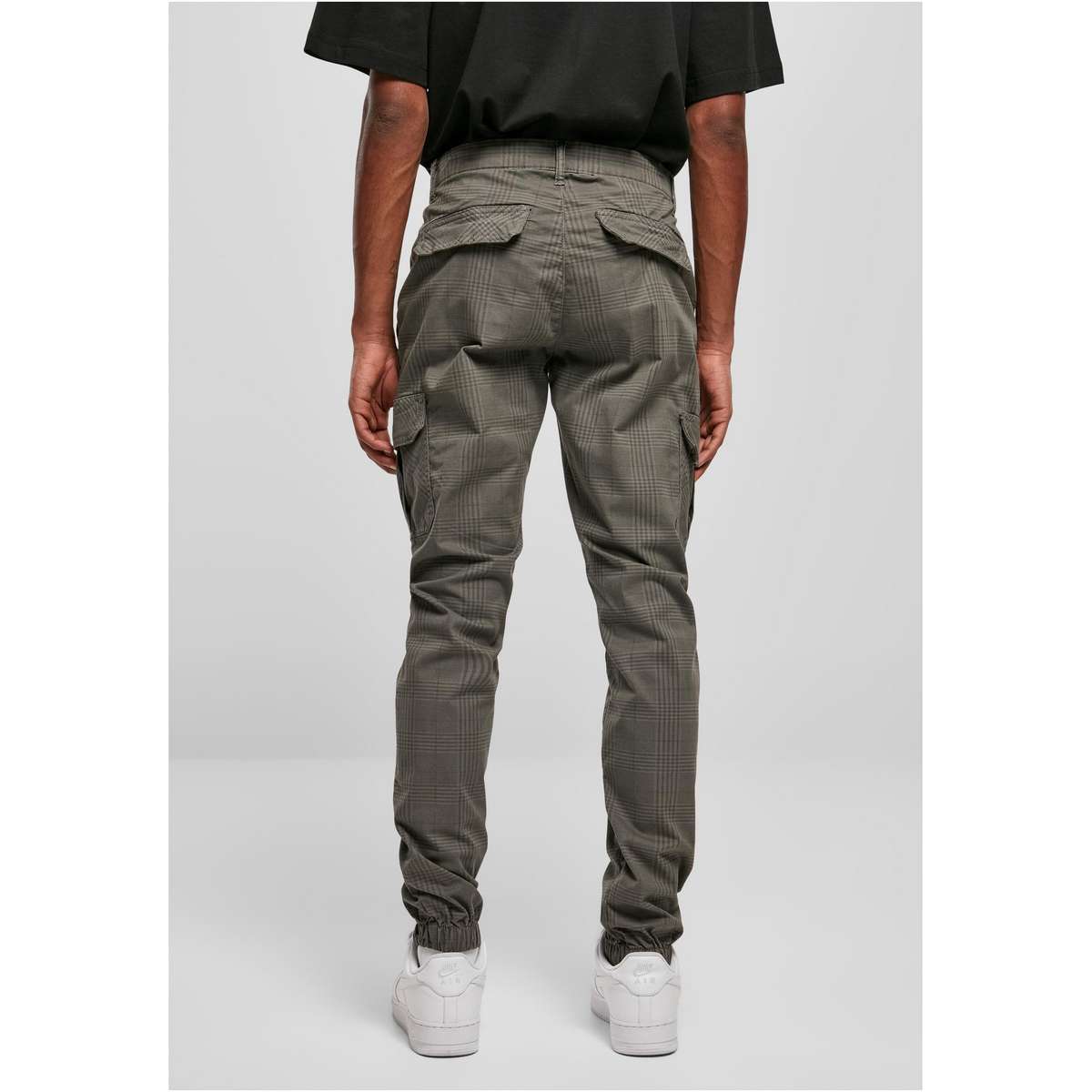 GLENCHECK CARGO JOG PANTS TB3138 DARKGREY - Γκρι - XL